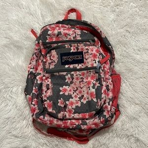 Jansport Big Student Backpack Pink Floral